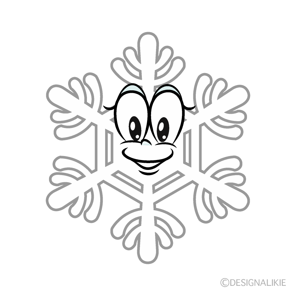 White Snow Cartoon Character Image