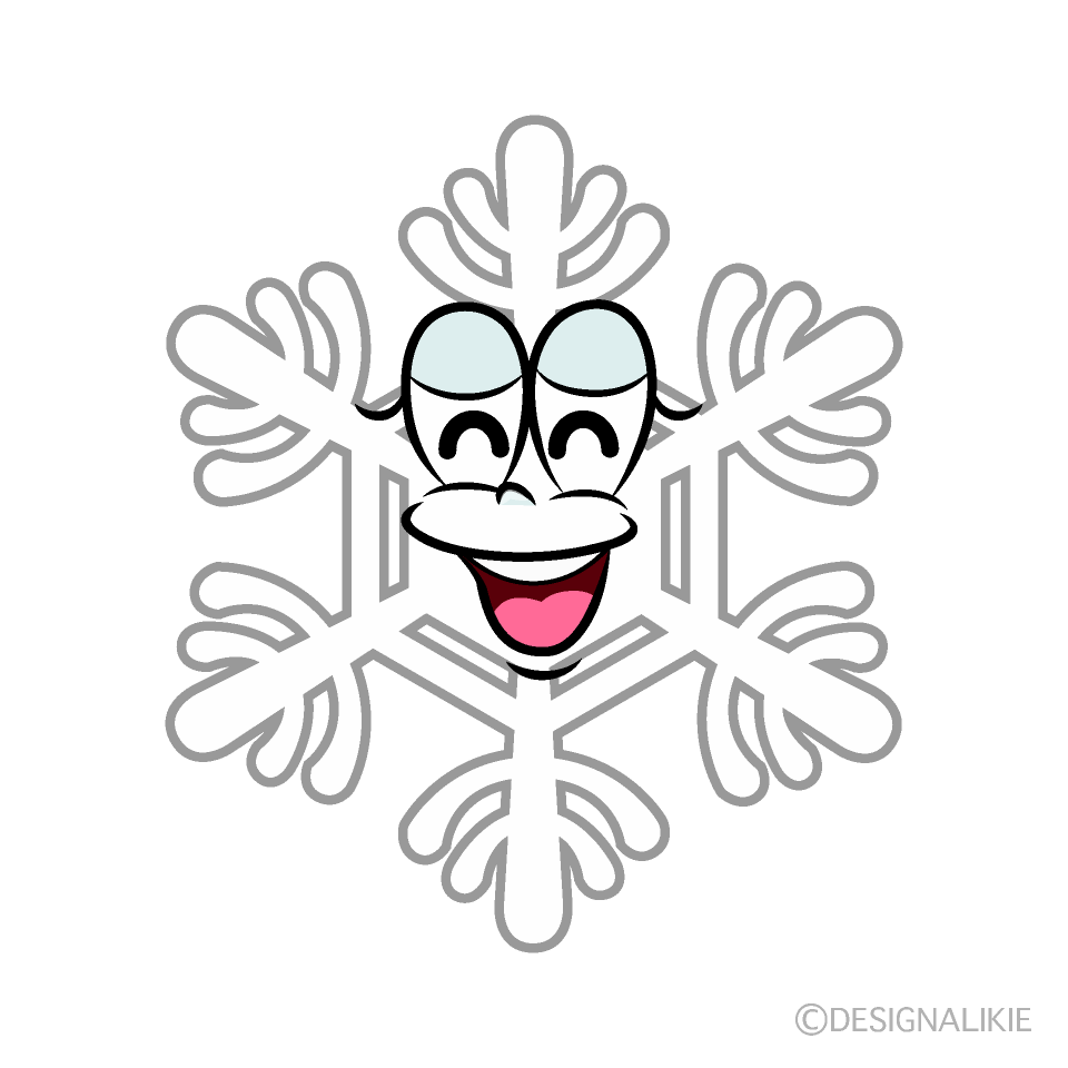 Smiling White Snow Cartoon Character Image