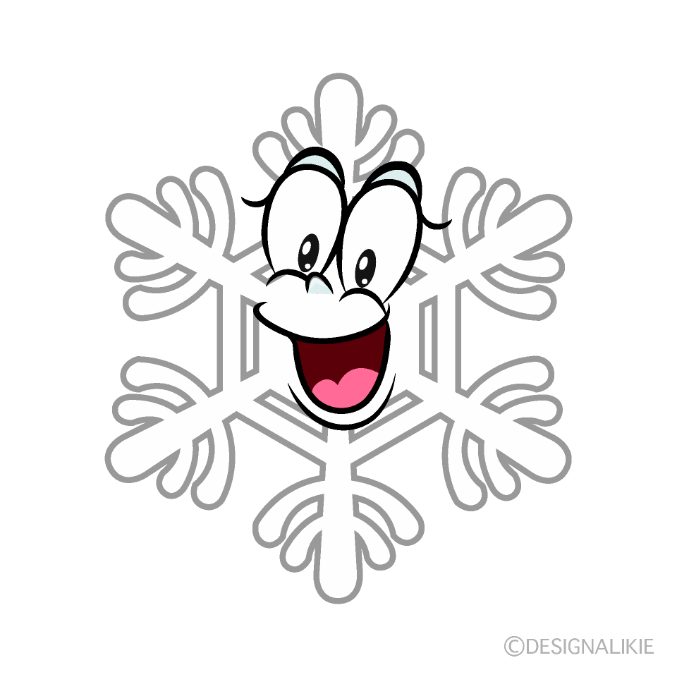 Surprising White Snow Cartoon Character Image