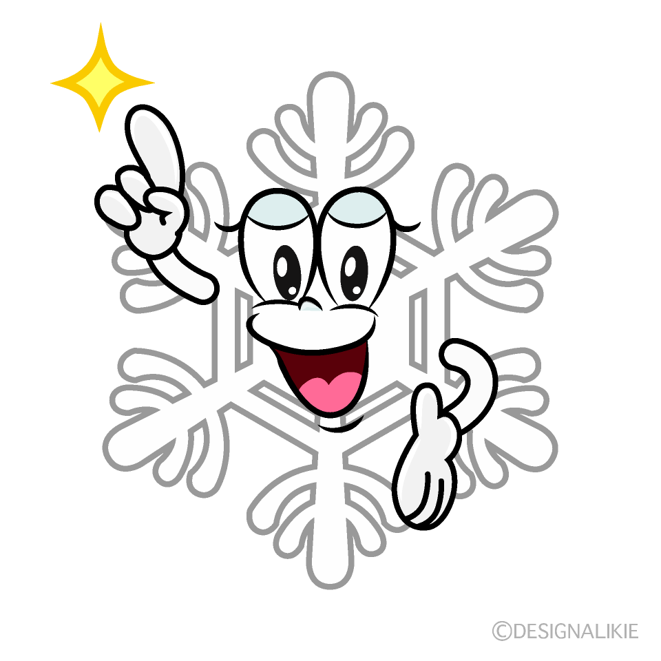 Posing White Snow Cartoon Character Image