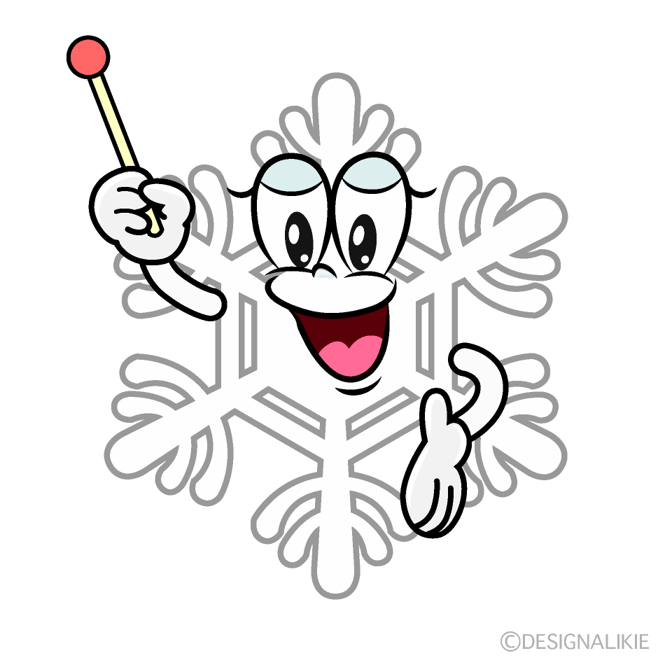 Speaking White Snow Cartoon Character Image