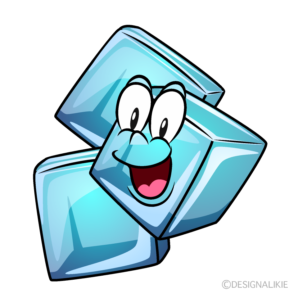 Surprising Ice Cube Cartoon Character Image