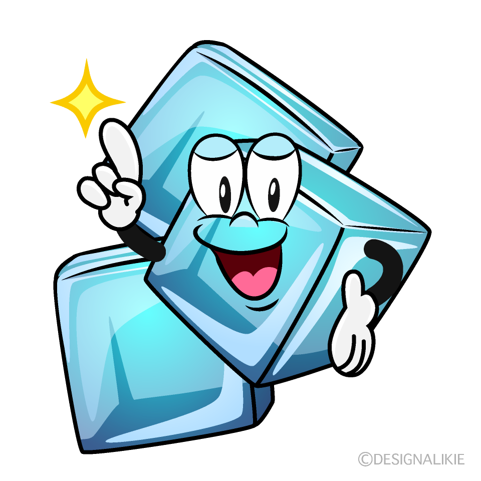 Posing Ice Cube Cartoon Character Image