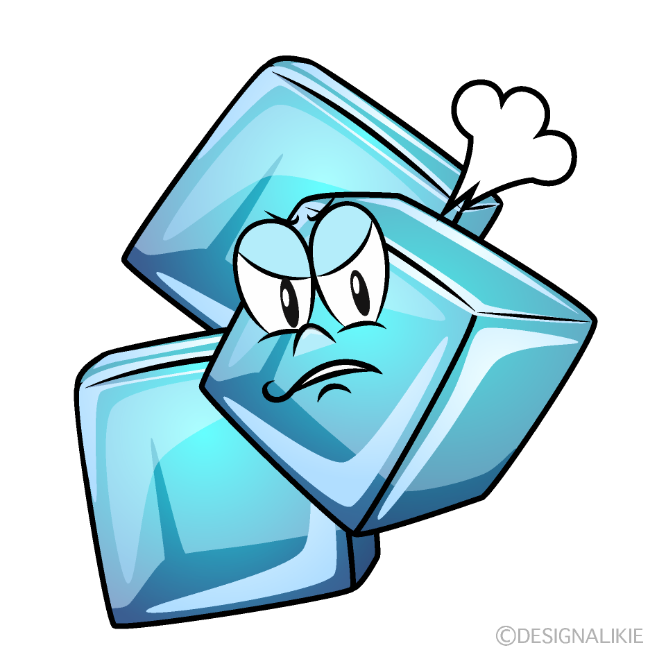 Angry Ice Cube Cartoon Character Image