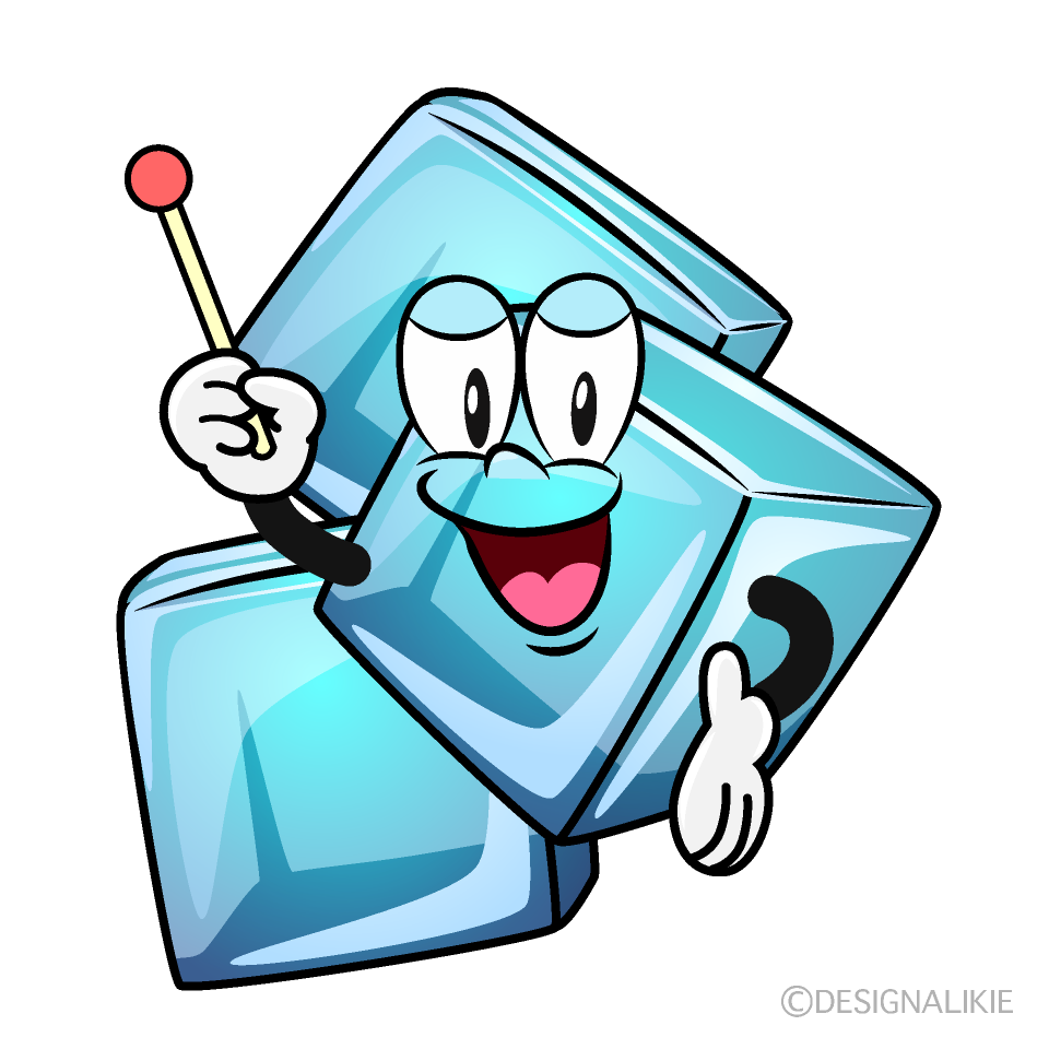 Speaking Ice Cube Cartoon Character Image