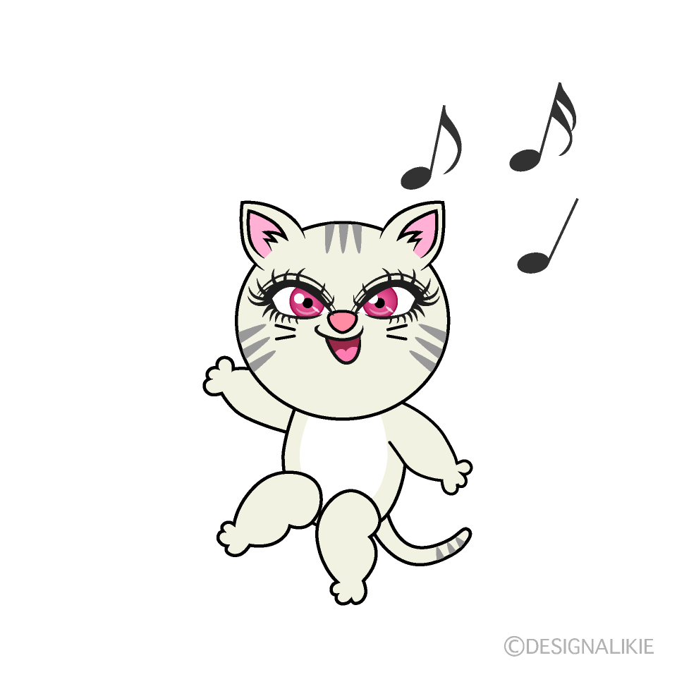 Dancing Girl Cat