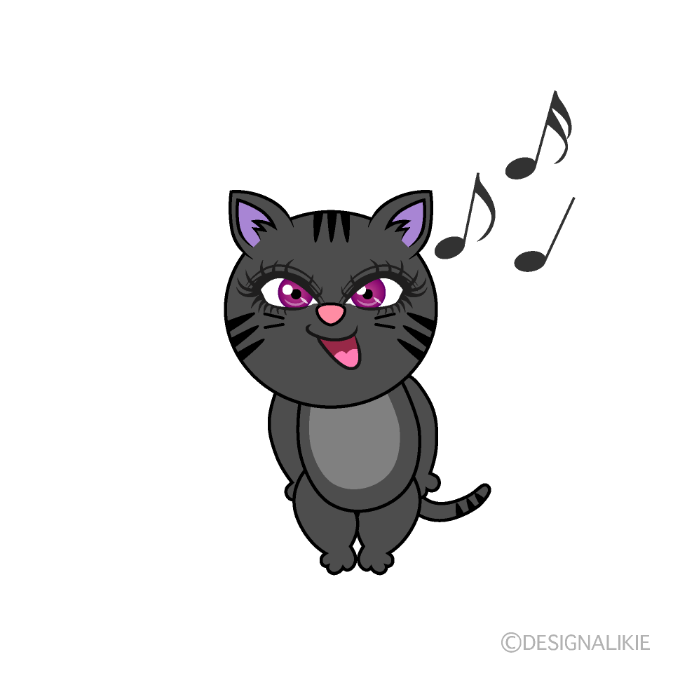 Singing Black Cat