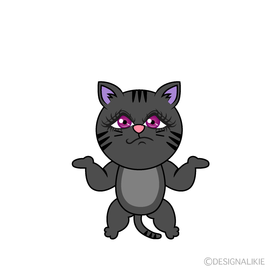 Troubled Black Cat
