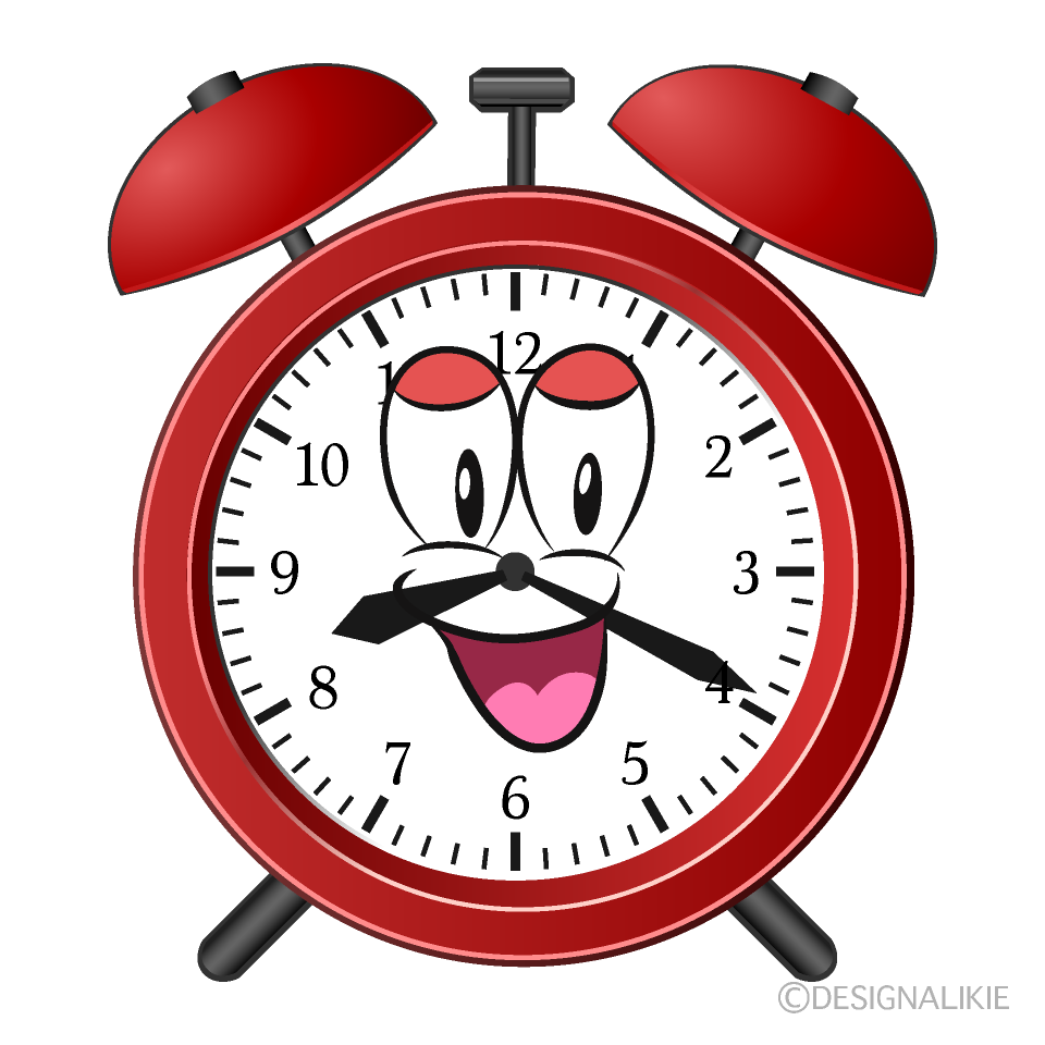 Free Smiling Alarm Clock Cartoon Image｜Charatoon