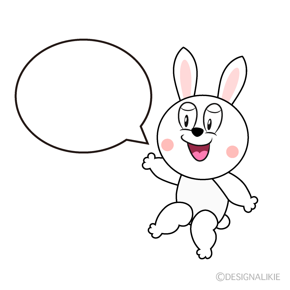 Free Talking Rabbit Cartoon Image｜Charatoon