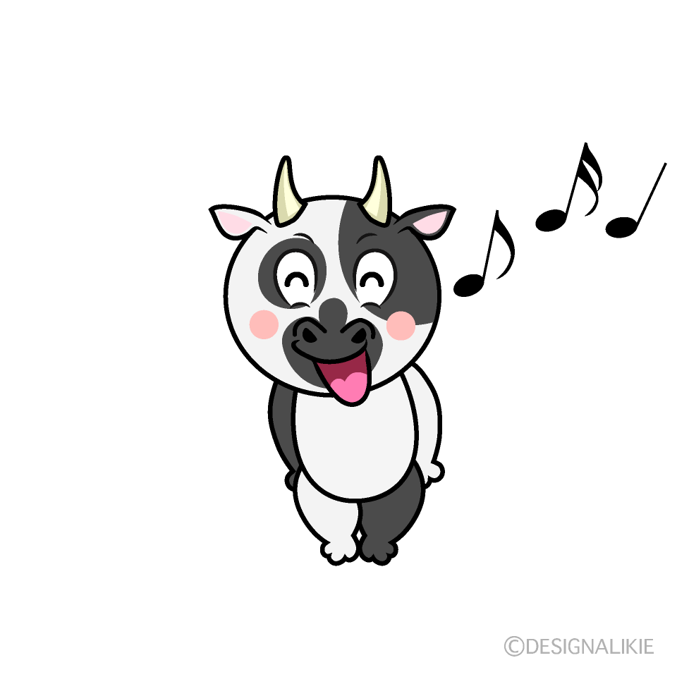 Free Jumping Cow Cartoon Image｜Charatoon