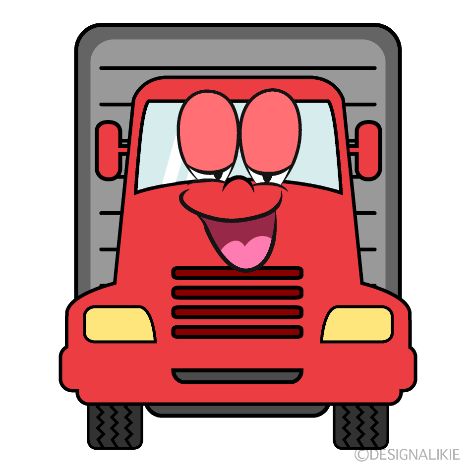 Free Relaxing Truck Cartoon Image｜Charatoon