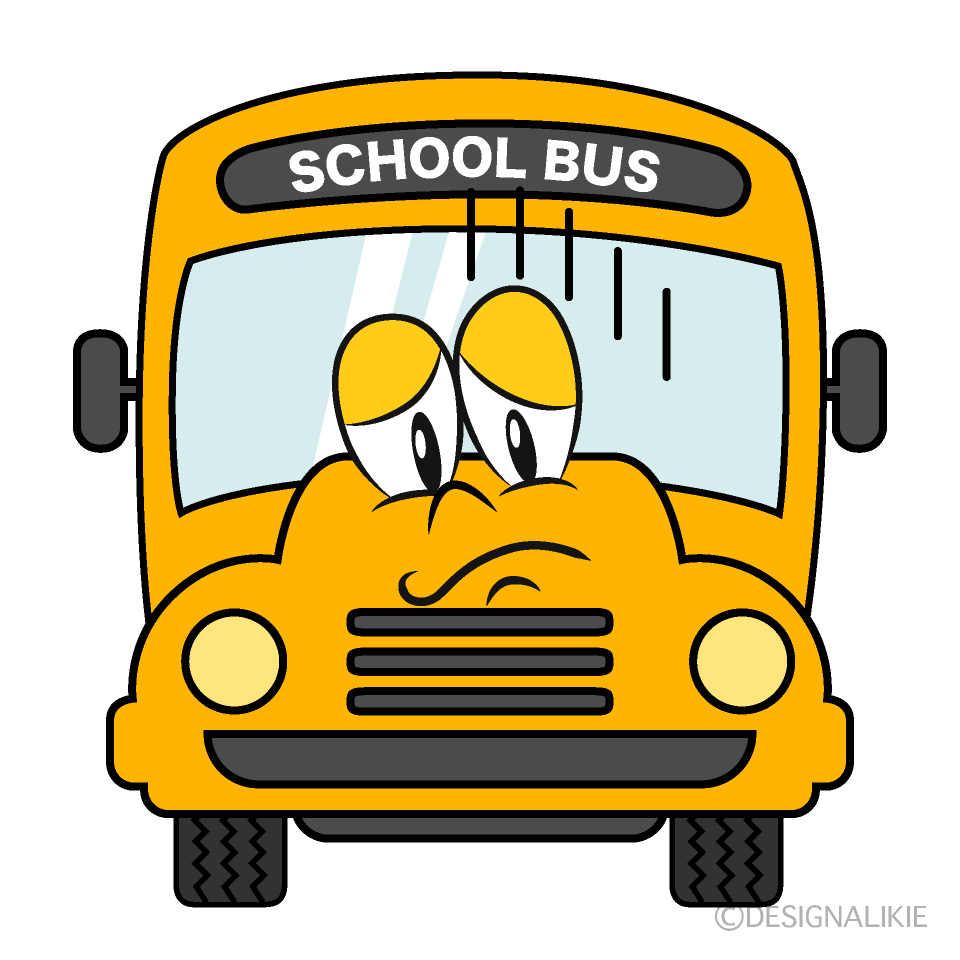 Free Depressed School Bus Cartoon Image｜Charatoon