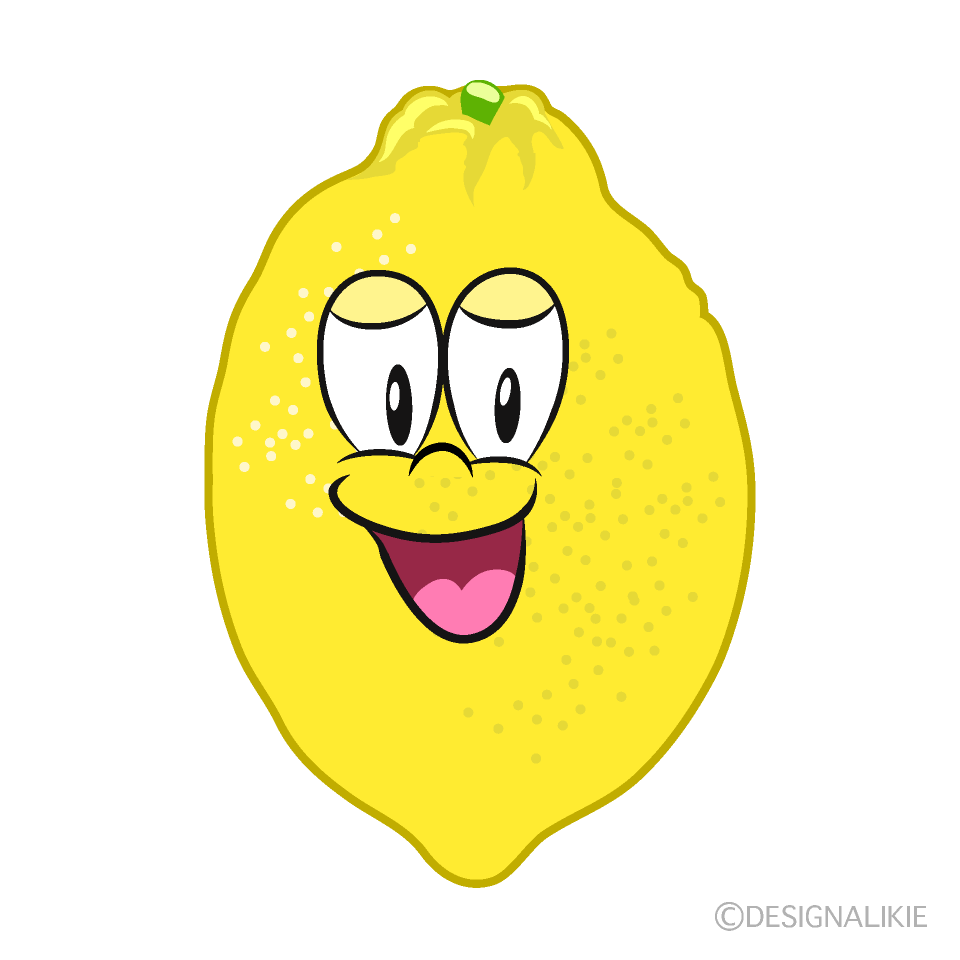 Free Smiling Lemon Cartoon Image｜Charatoon