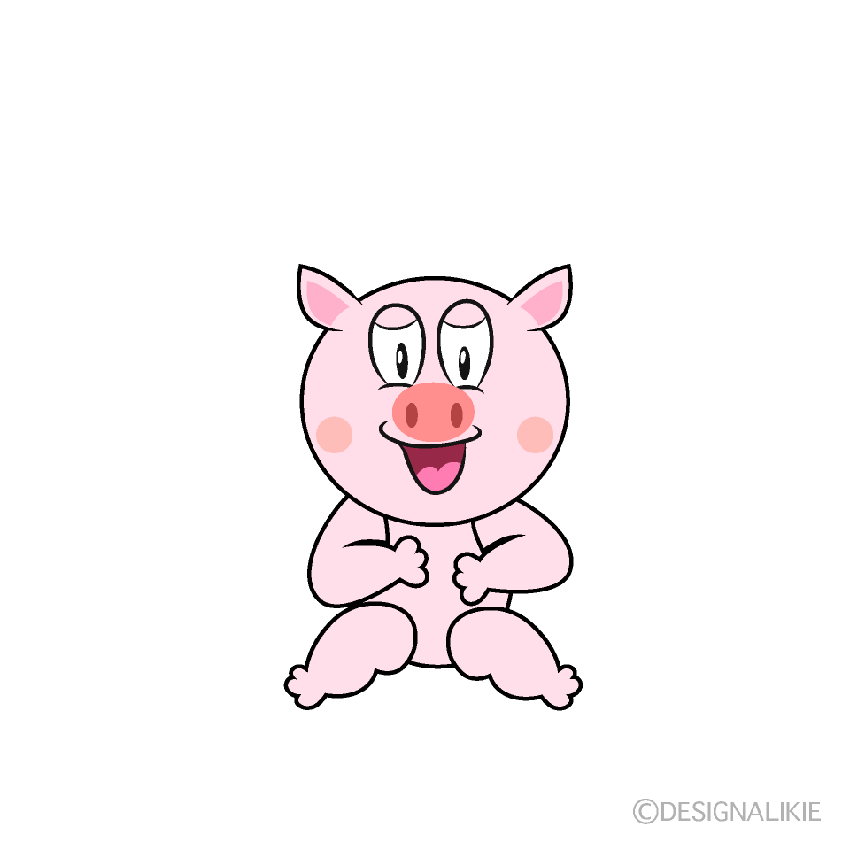 Free Laughing Pig Cartoon Image Charatoon