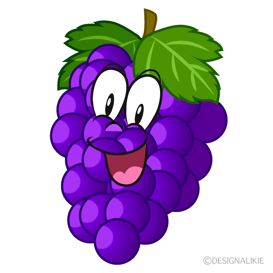 Free Surprising Grape Cartoon Image｜Charatoon