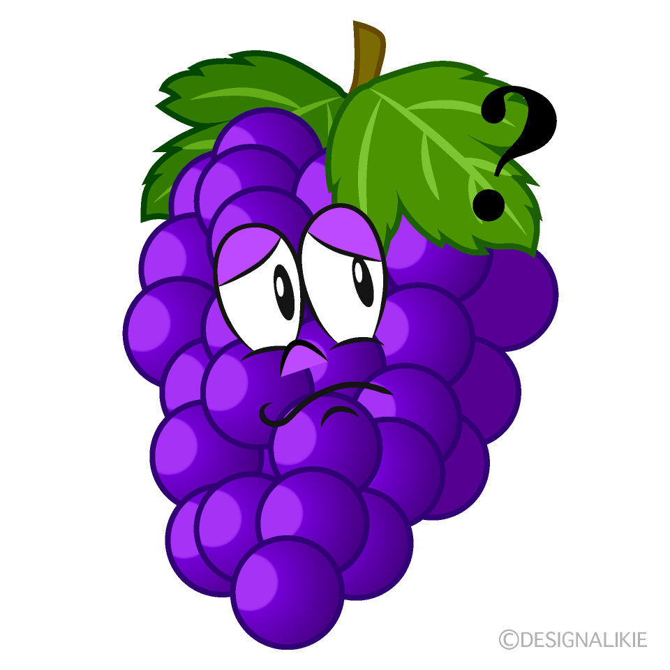 Cartoon Doodle Bunch Grapes Stock Vector by ©lineartestpilot 222107880