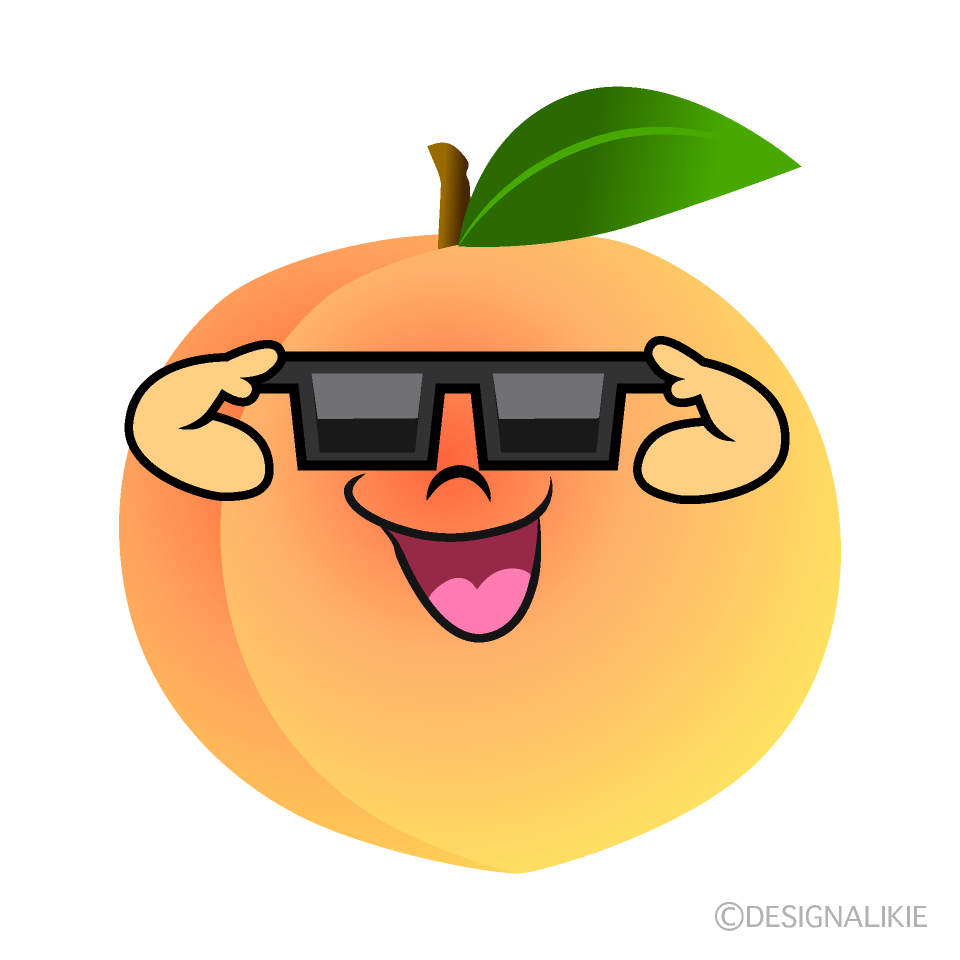 Peach with Sunglasses
