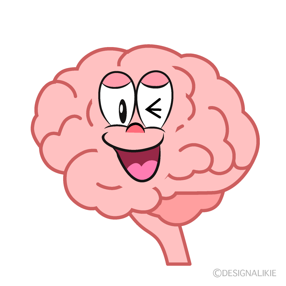 Free Laughing Brain Cartoon Image｜Charatoon