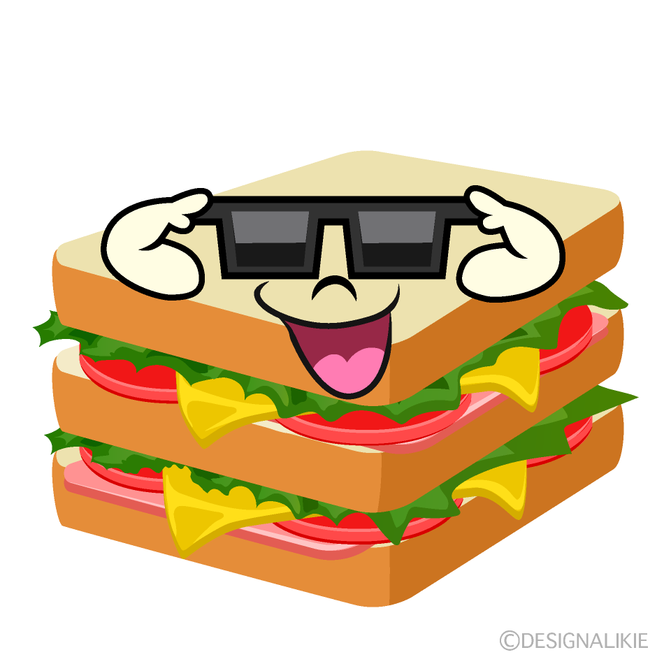 Sandwich with Sunglasses