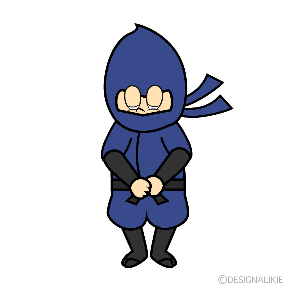 Ninja inclinado