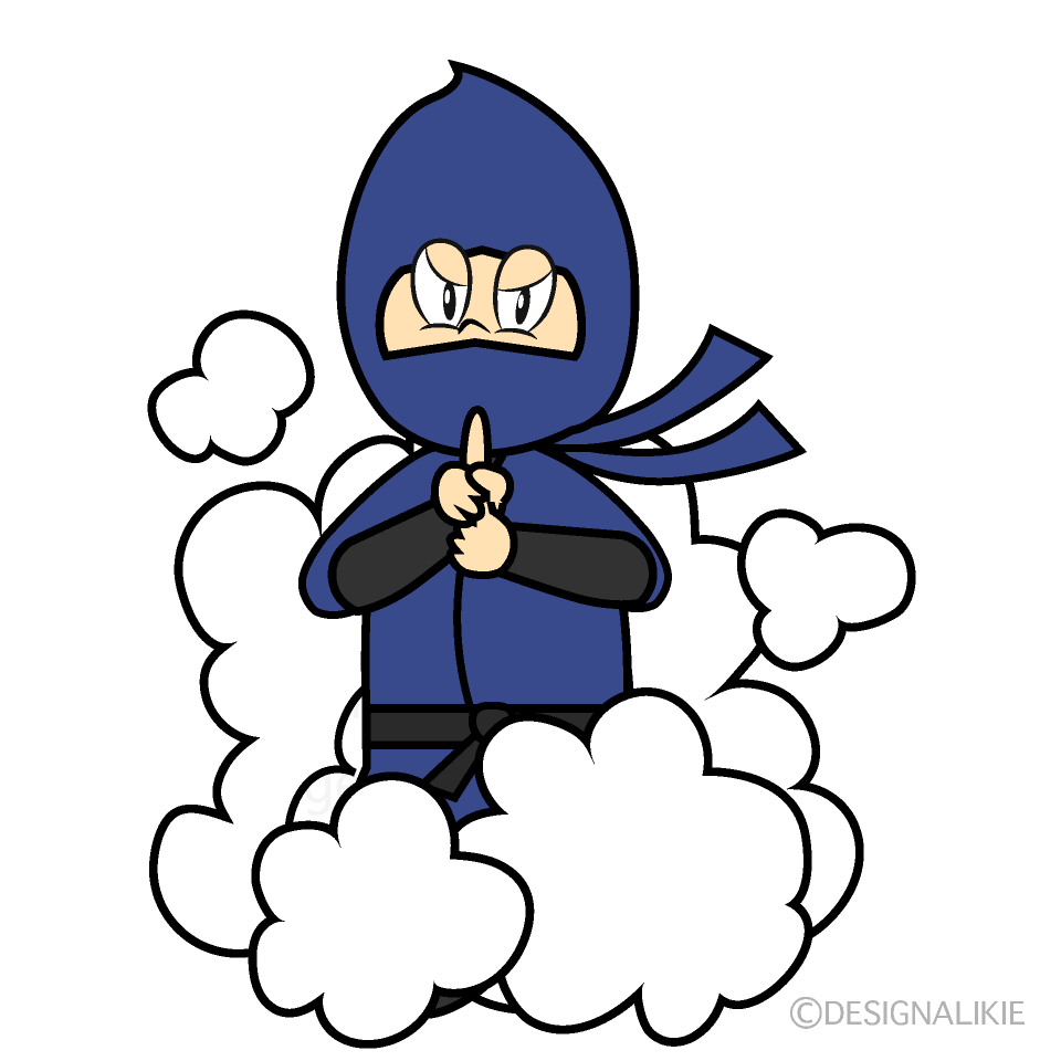 Free Smoke Ninja Cartoon Image｜Charatoon