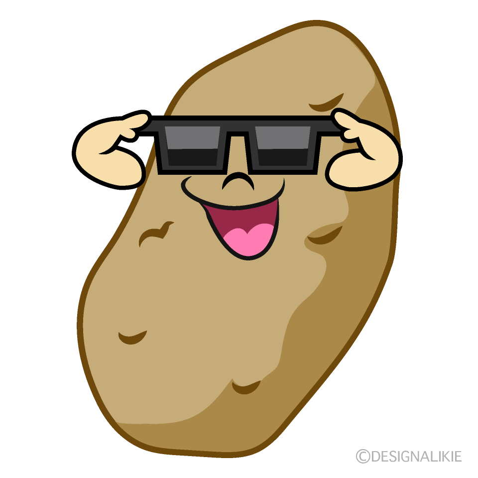 Potato with Sunglasses