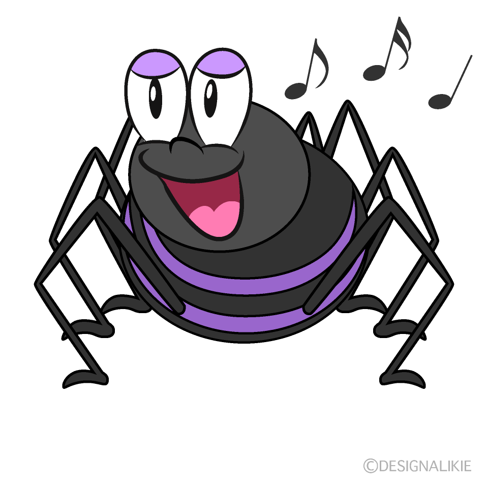 Free Singing Spider Cartoon Image｜Charatoon