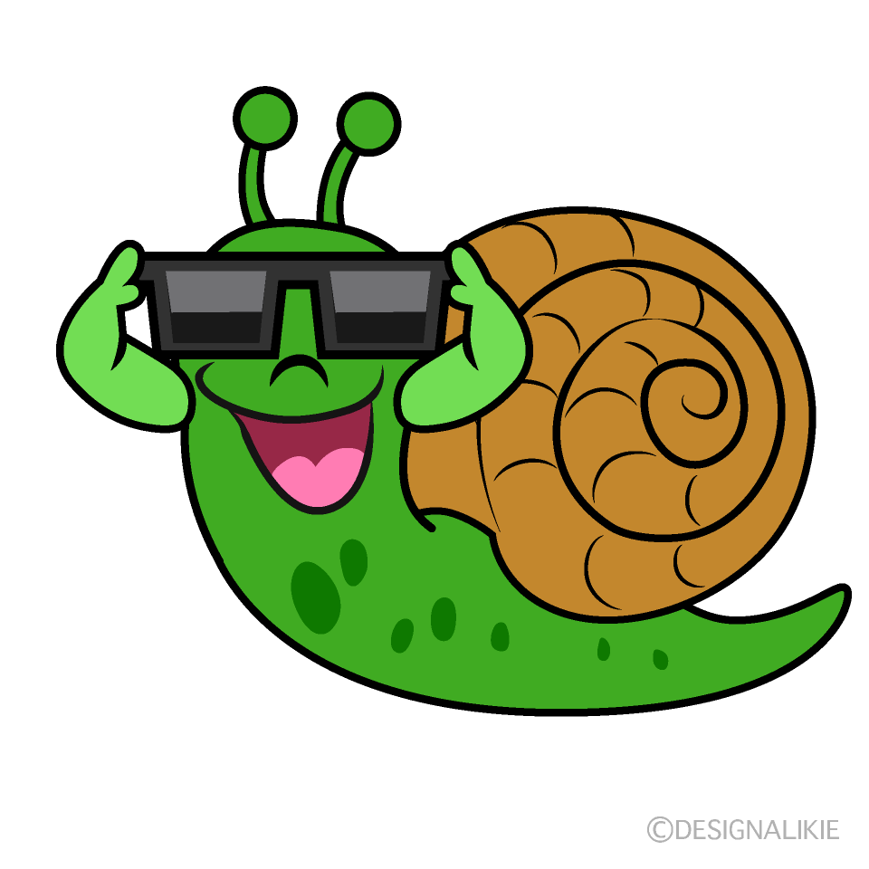 Snail with Sunglasses