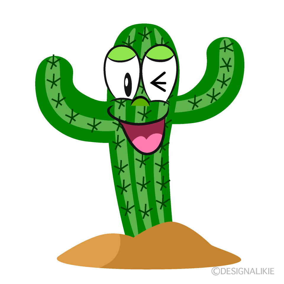 Free Laughing Cactus Cartoon Image｜Charatoon