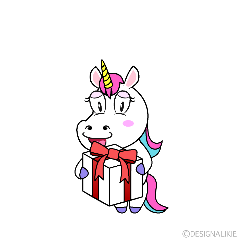 Unicorn with Present