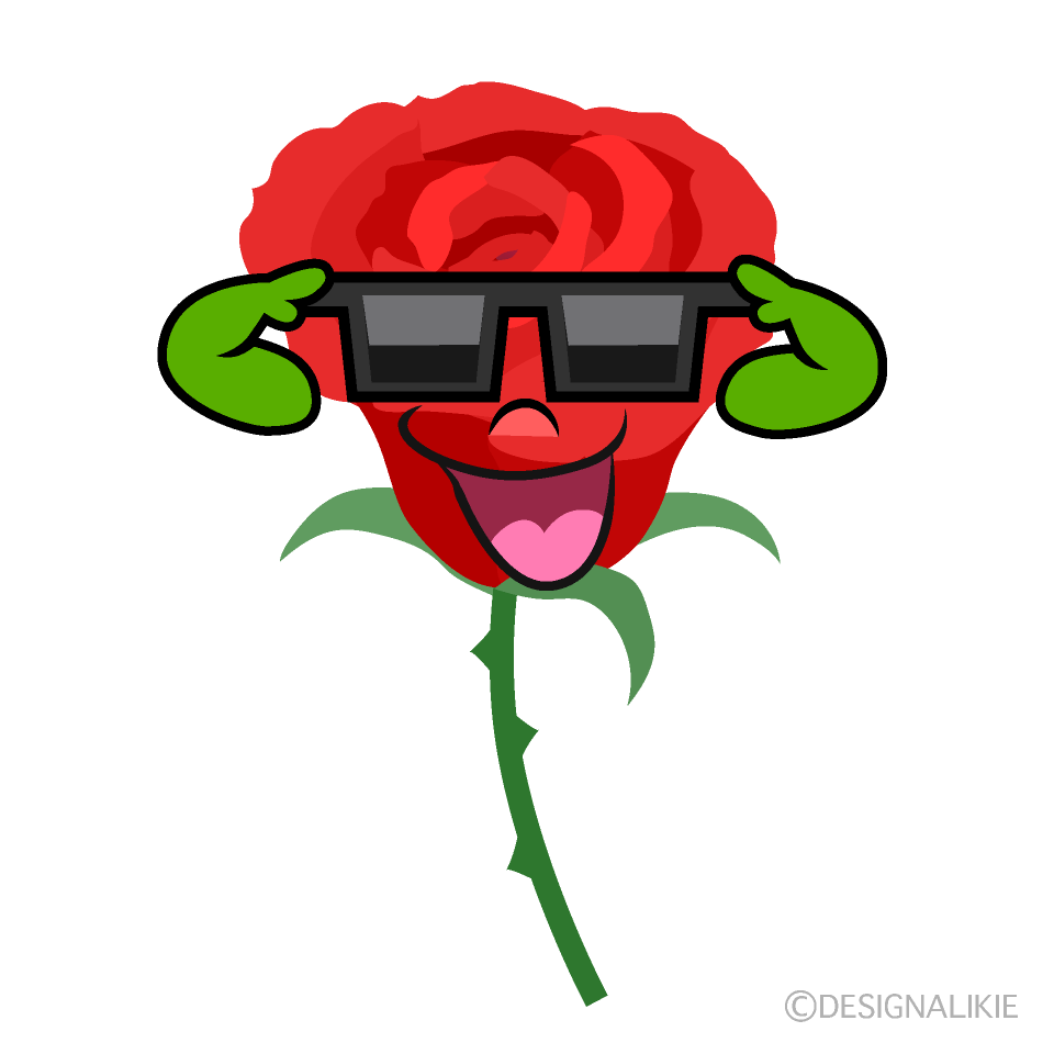 Rose with Sunglasses