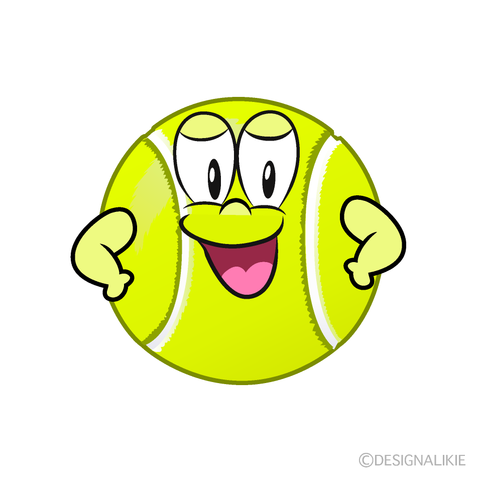 Confident Tennis Ball