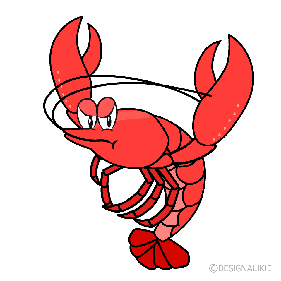 Free Angry Lobster Cartoon Image｜Charatoon