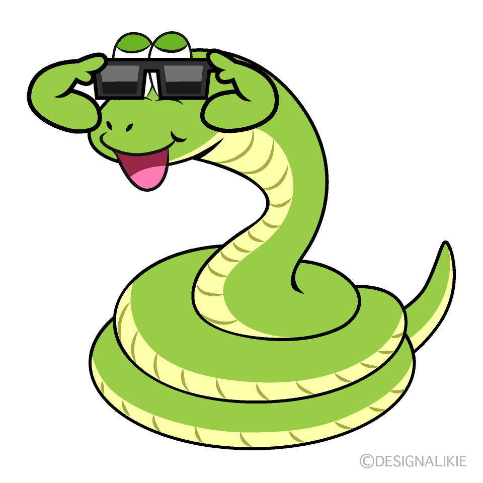 Snake with Sunglasses