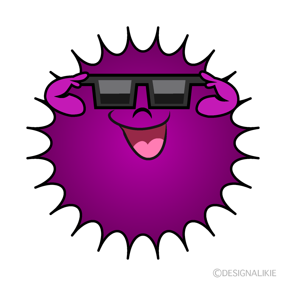 Virus with Sunglasses