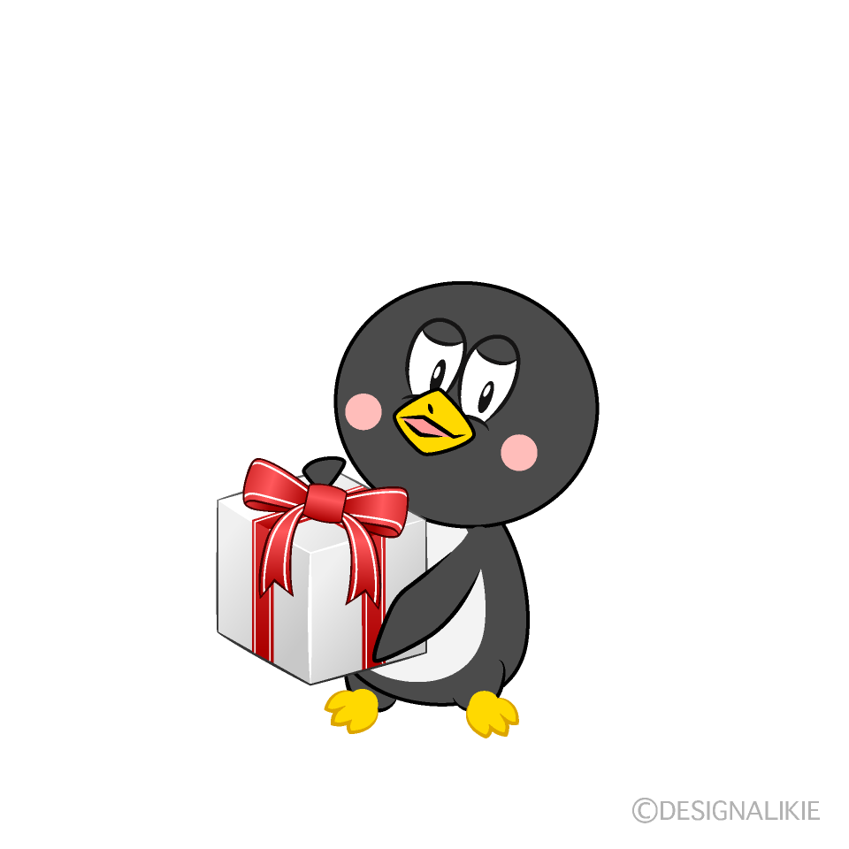 Penguin with Present