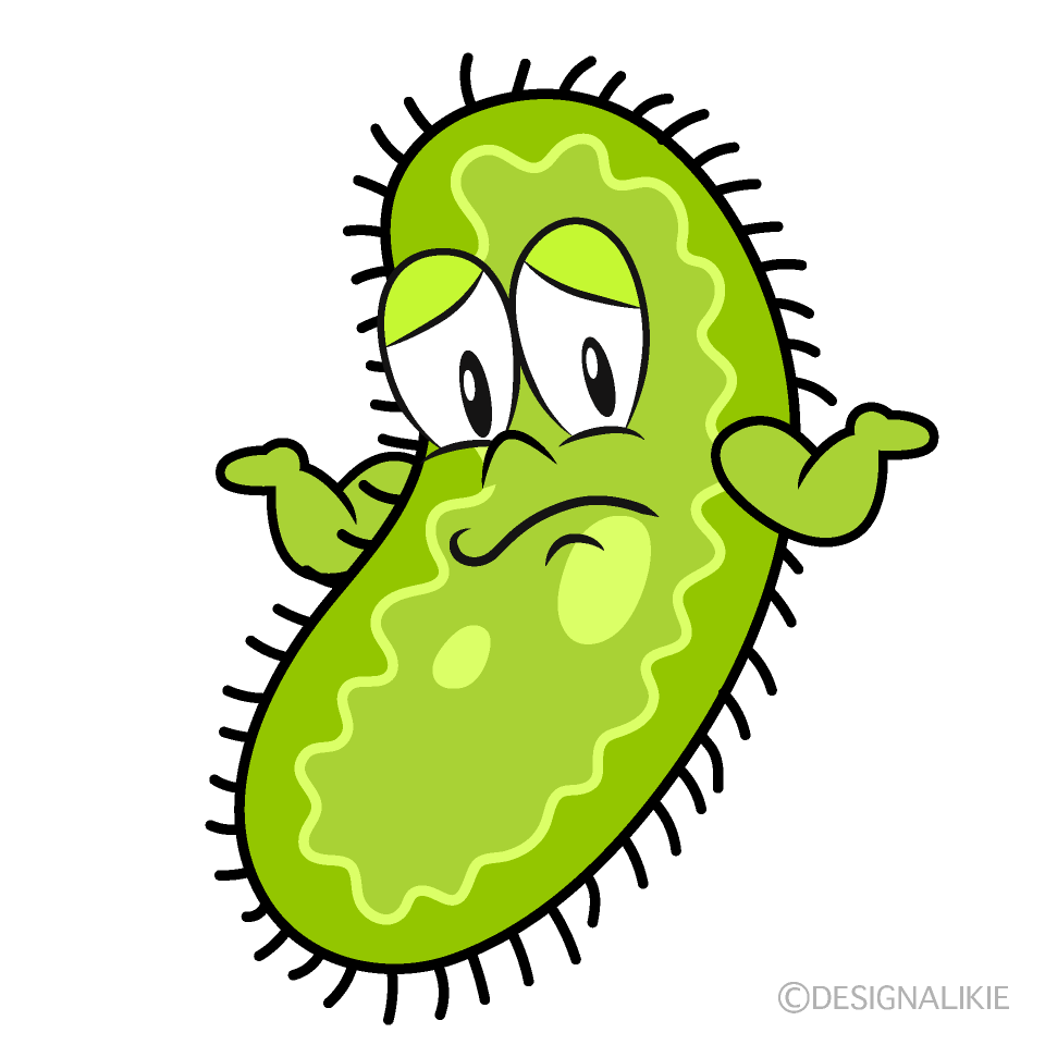 Bacterias Preocupado Imágenes Gratis de Personajes de Dibujos Animados｜Charatoon  ES