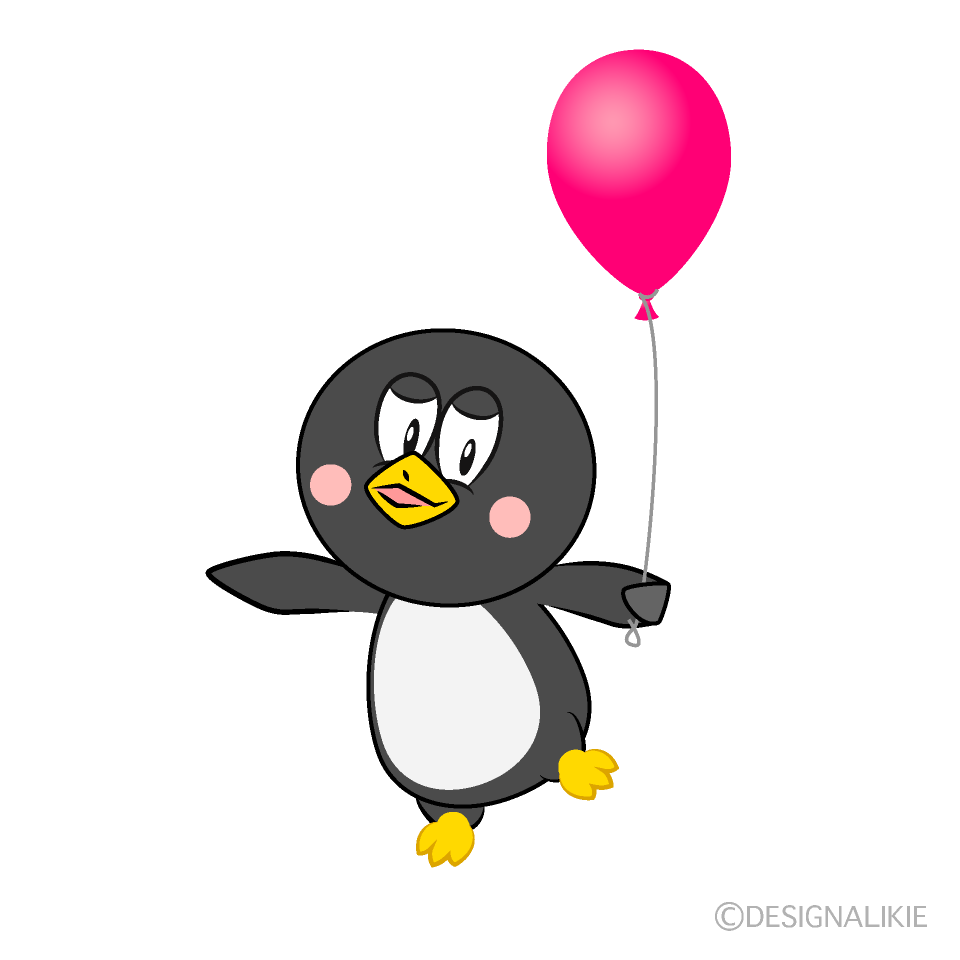 Penguin with Balloon