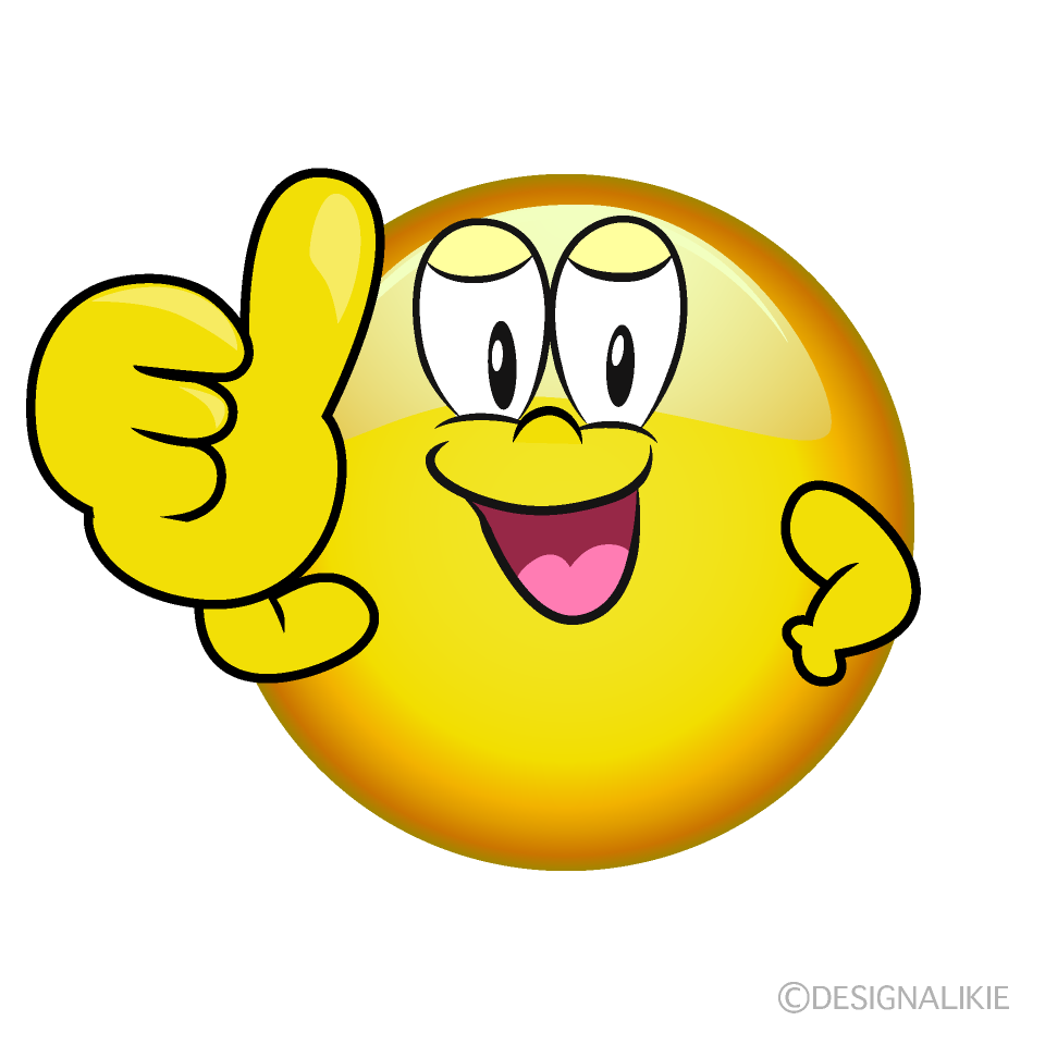 Free Thumbs up Emoji Cartoon Image｜Charatoon