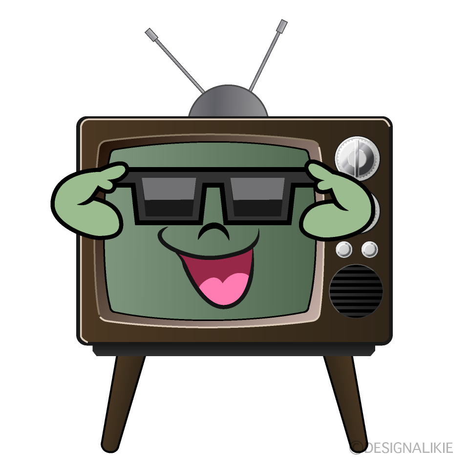 Television with Sunglasses