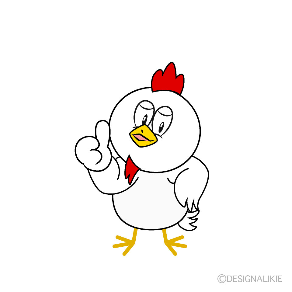 Free Thumbs up Chicken Cartoon Image｜Charatoon