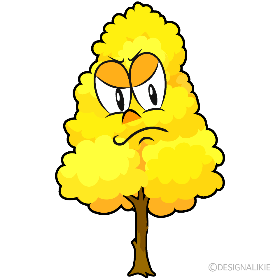 Angry Yellow Fall Tree
