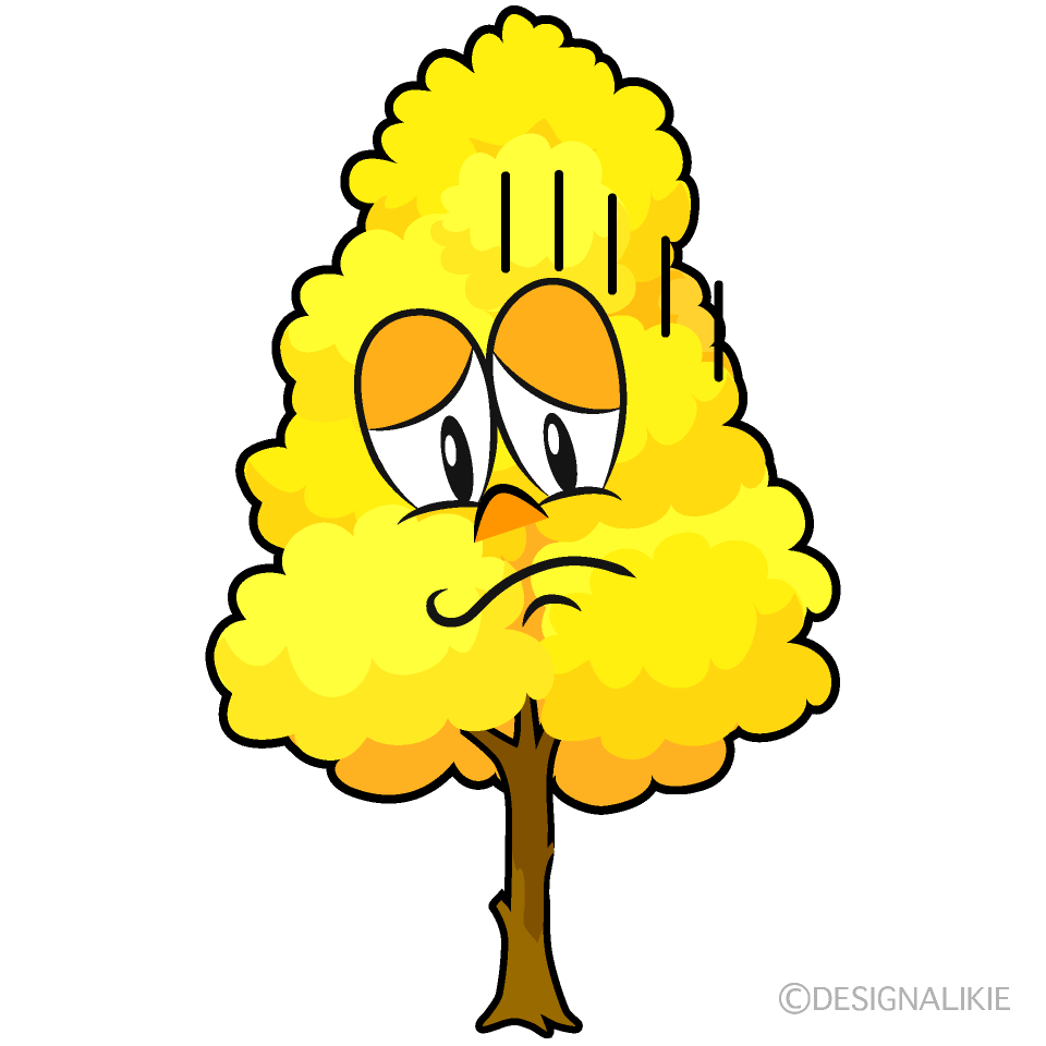 Depressed Yellow Fall Tree