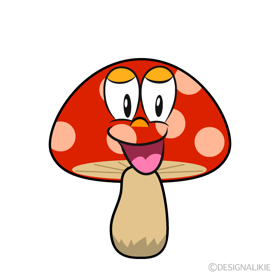 Smiling Red Mushroom