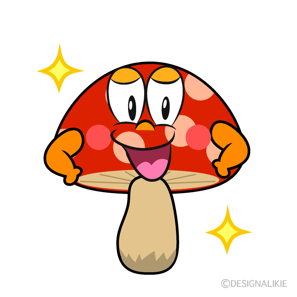 Glitter Red Mushroom