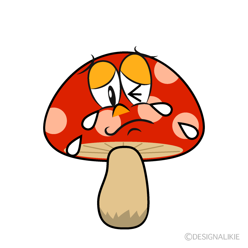 Crying Red Mushroom