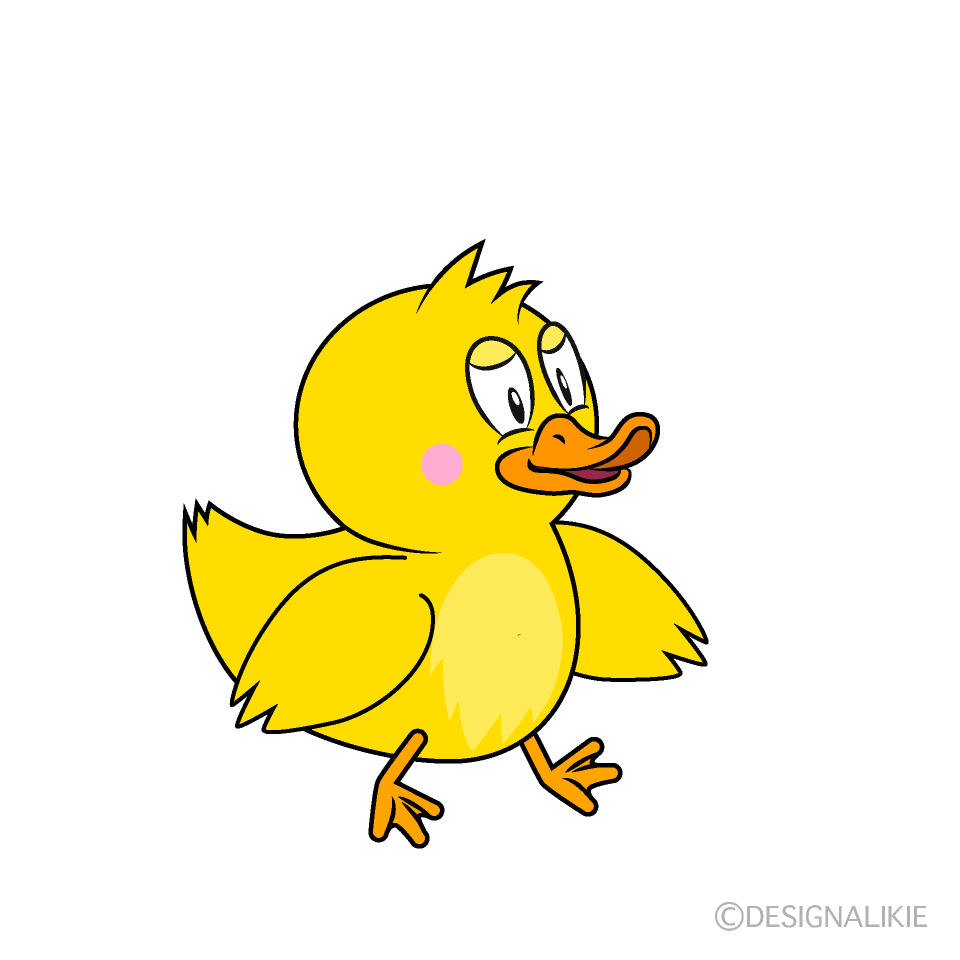 Free Walking Duck Cartoon Image｜Charatoon