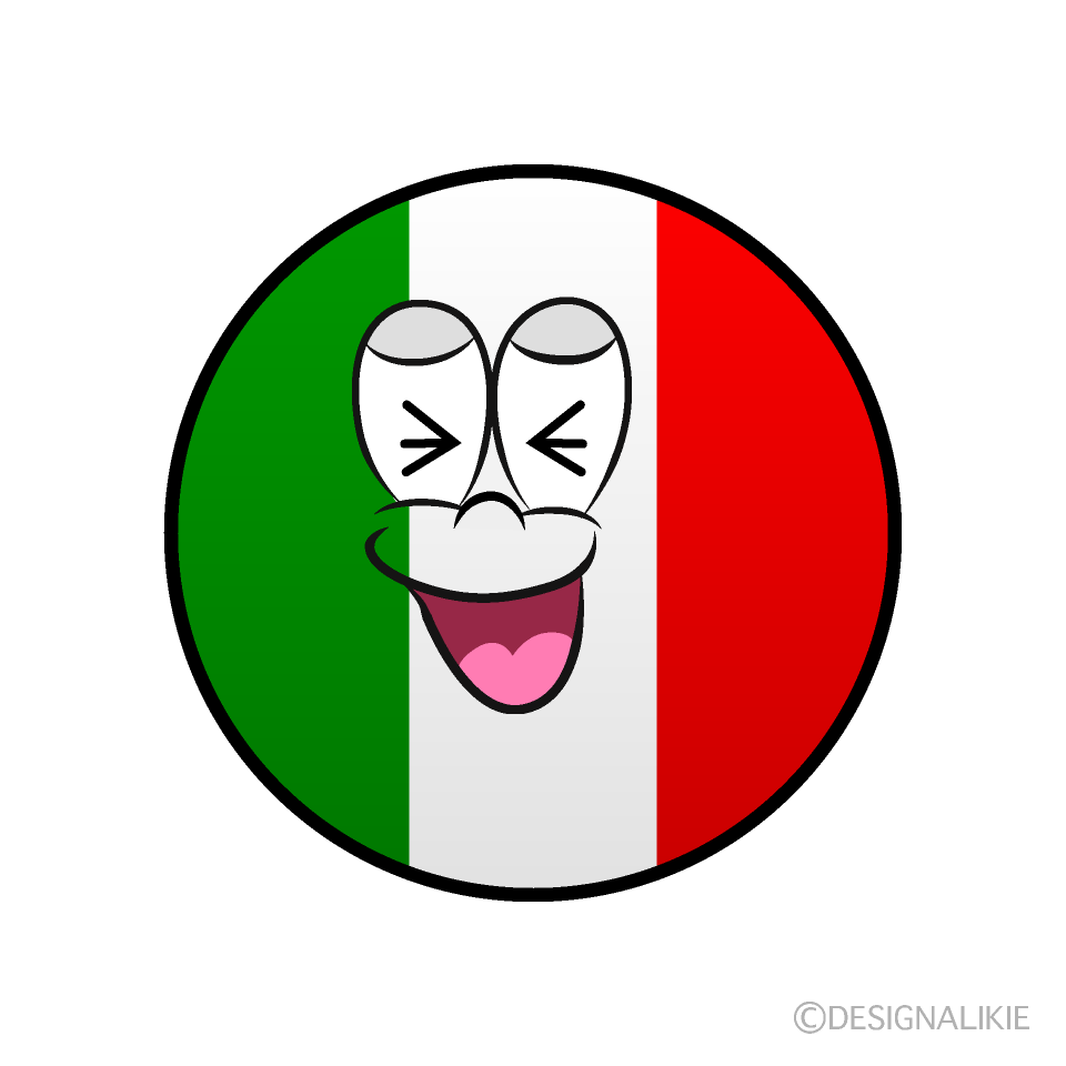 Bandera Italiana Riendo