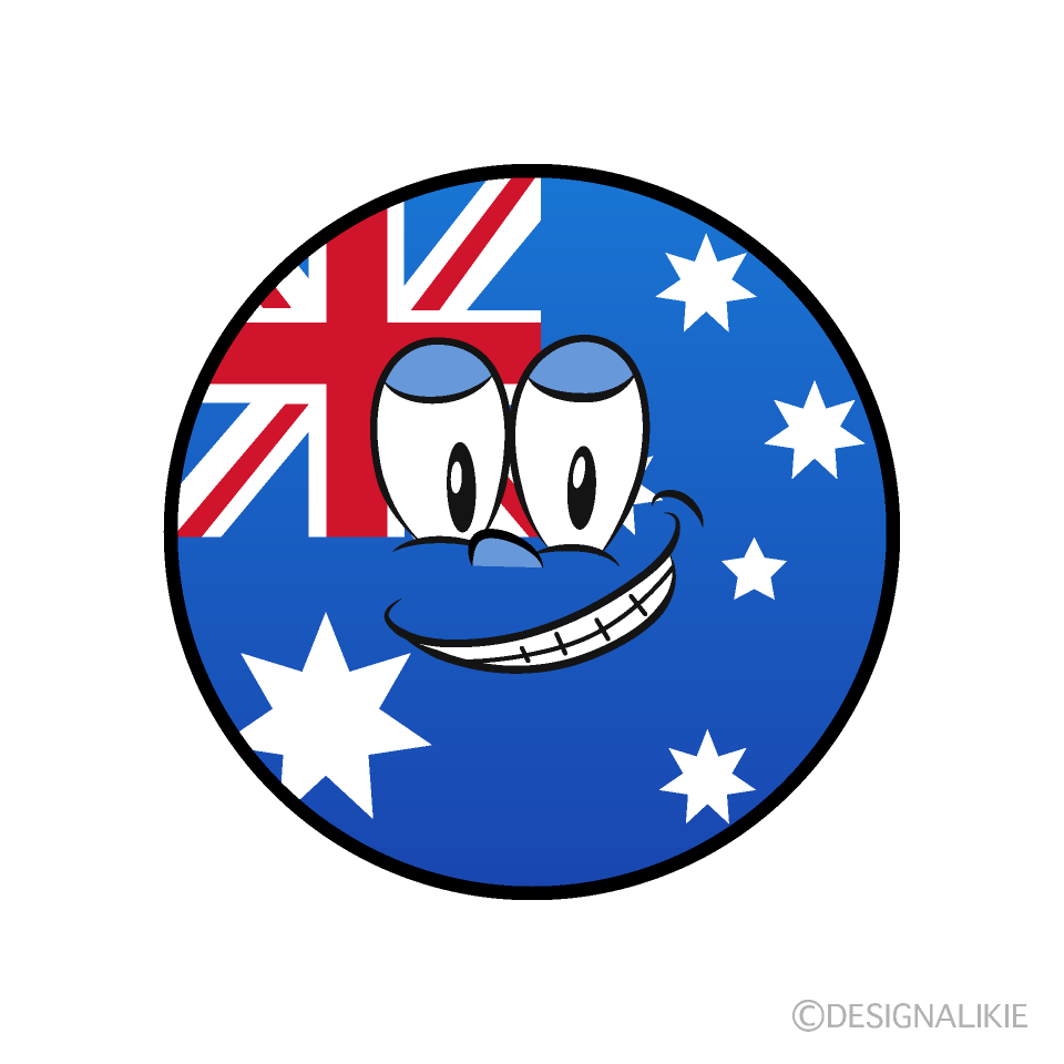 Grinning Australian Symbol